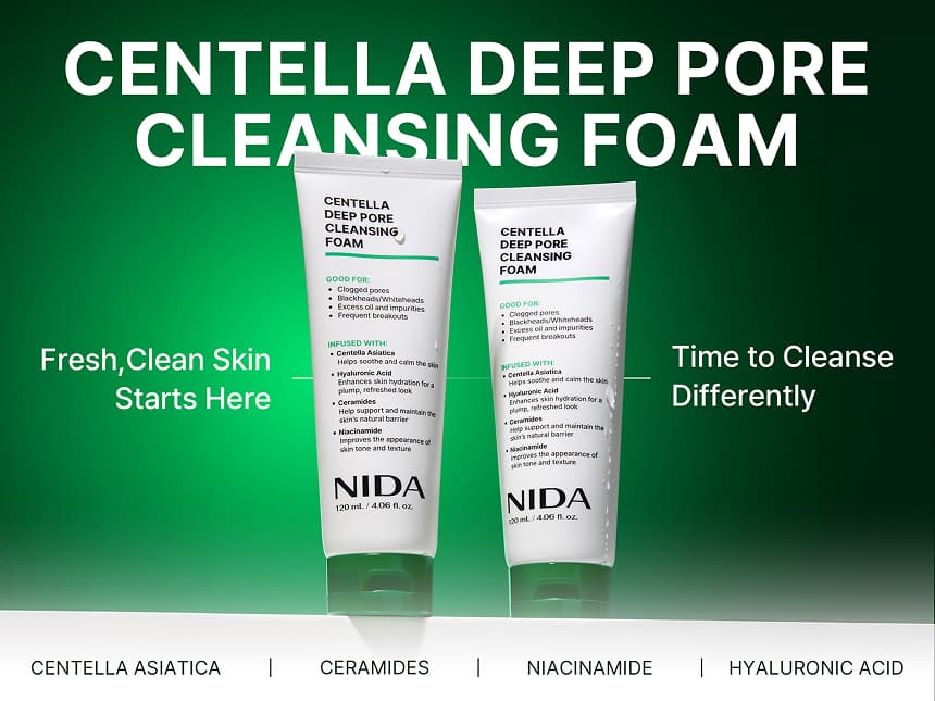 NIDA Centella Deep Pore Cleansing Foam — detalle 1